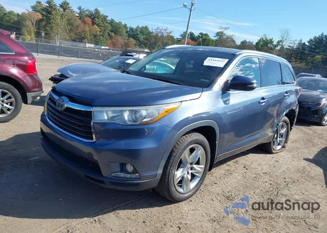 2015 Toyota Highlander Limited Platinum V6 from USA, damaged, VIN 5TDDKRFH1FS203692